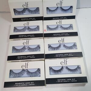 ELF Dramatic Lash Kit # 1713 #1714 E.L.F lashes Glue & or Tweezers Lot Of 8